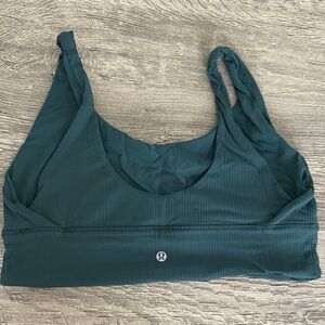 lululemon athletica Jade Green Reversible  Sports Bra sz 12